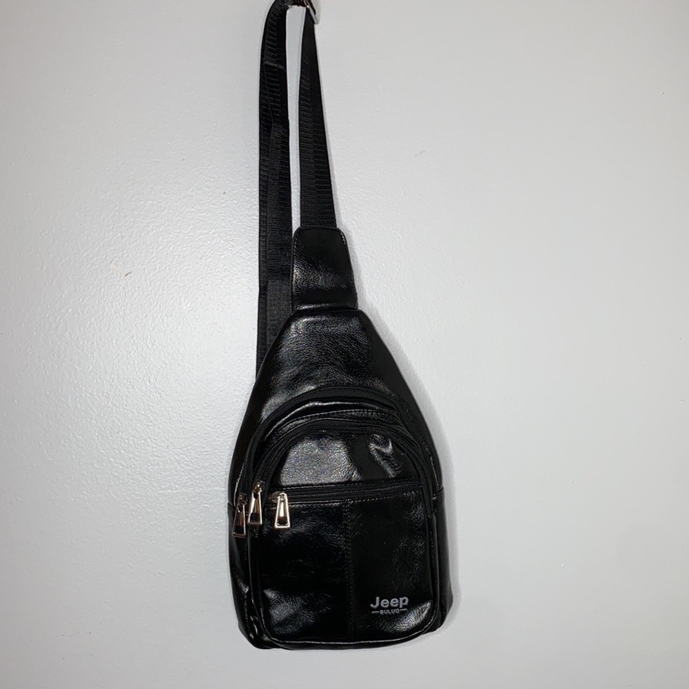 Jeep Buluo Leather Sling Shoulder Bag